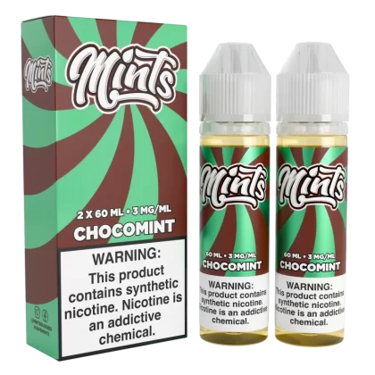 Mints Vape Co - Chocomint - 120ML E-Liquid (Twin 60ML Pack) - 0MG