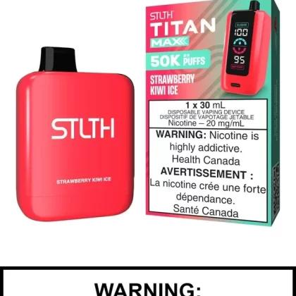 Strawberry Kiwi Ice STLTH Titan Max Disposable Vape