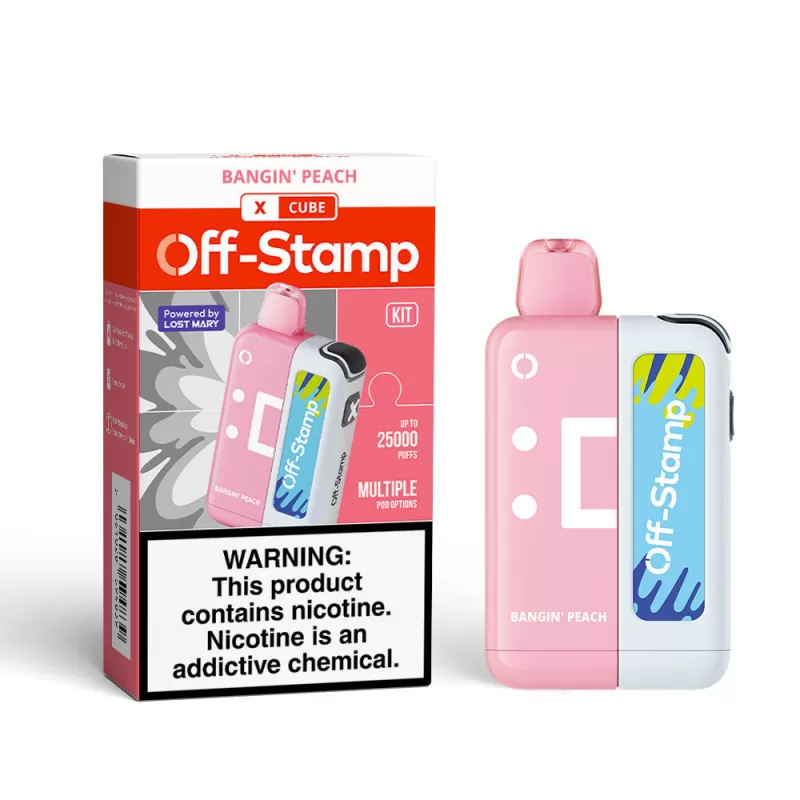 Off-Stamp X-CUBE 25K Disposable KIT Powered By LOST MARY – 25000 Puffs - Sour White Gami - Image 2