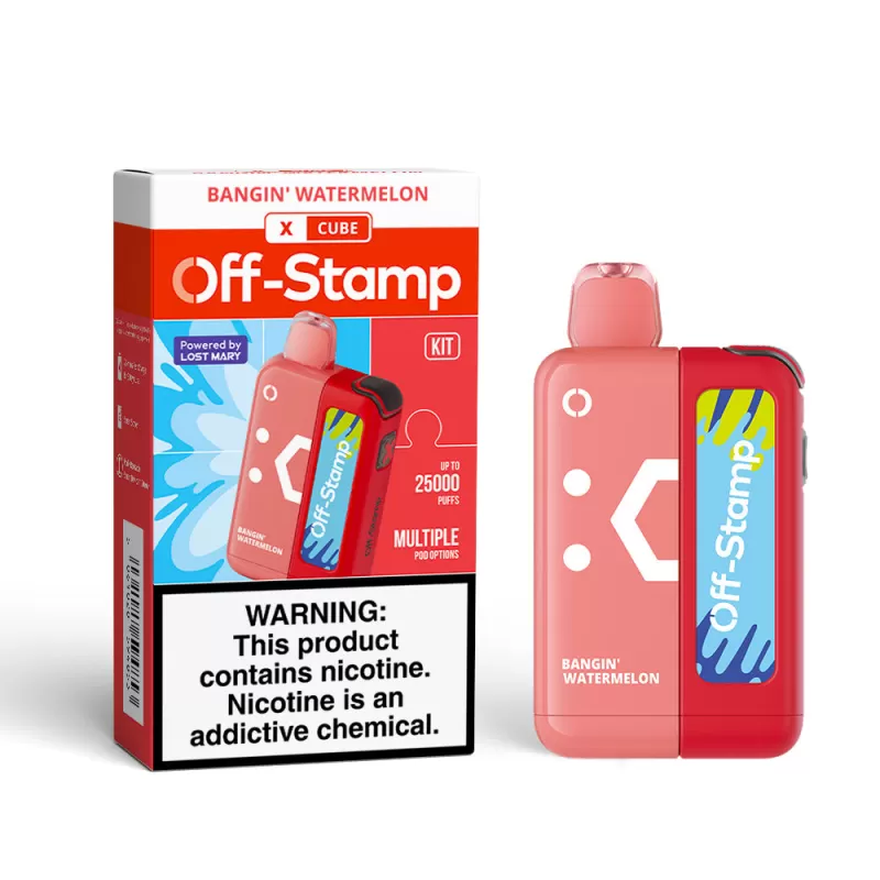Off-Stamp X-CUBE 25K Disposable KIT Powered By LOST MARY – 25000 Puffs - Sour White Gami - Image 3