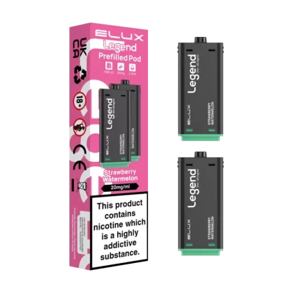 Strawberry Watermelon Elux Legend 1500 Pods - 20mg - Vape Product