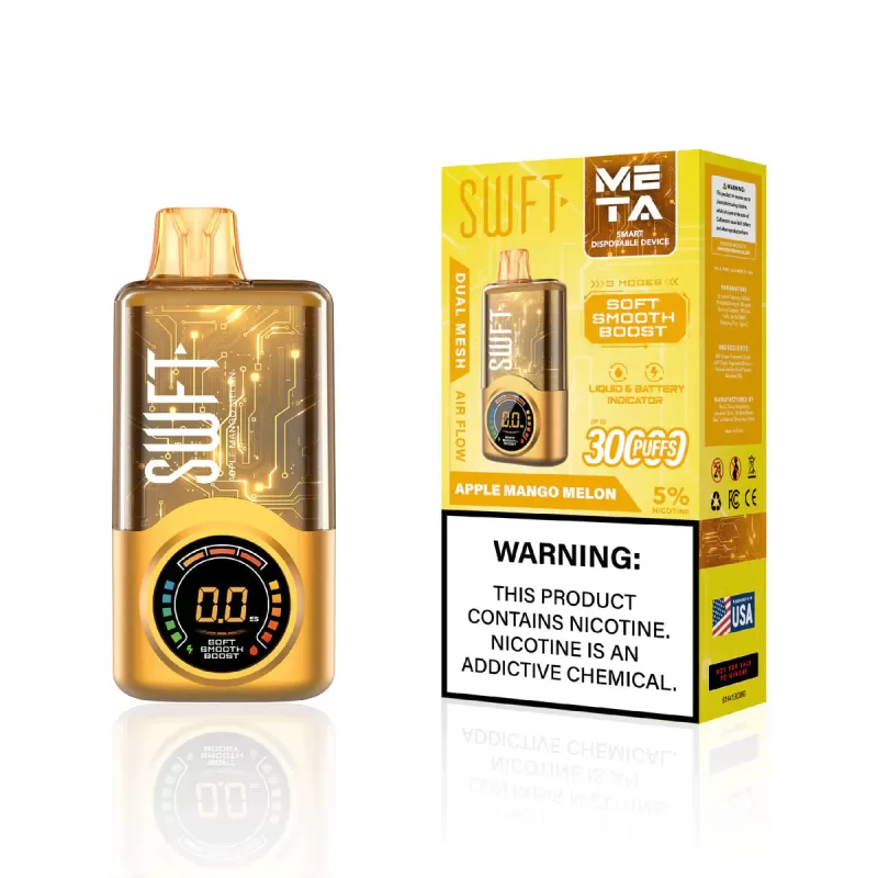 SWFT Meta 30K Rechargeable Disposable Device - 30000 Puffs - Juicy Peach Ice - Image 2