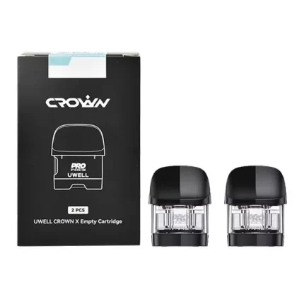 Uwell Crown X Replacement Pods - Empty Cartridge, 5.3mL, 2-Pack