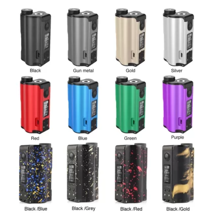 Dovpo Topside Dual 200W Squonker Box Mod (V3) (Upgraded) - Black