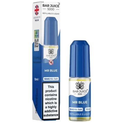 Mr Blue Nic Salt E-Liquid by Bar Juice 5000 (10ml) - 20mg