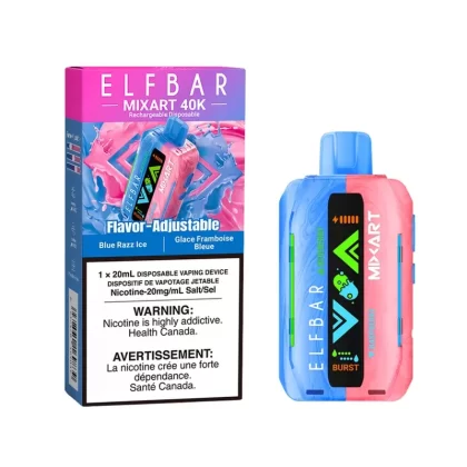 ELF BAR MIXART 40K – BLUE RAZZ ICE
