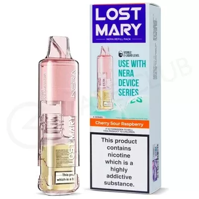 Cherry Sour Raspberry Lost Mary Nera Pureview Refill Pod