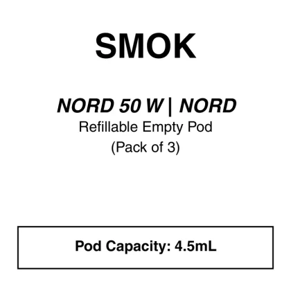 Smok Nord 50W Empty Nord Pod 4.5ml 3pcs