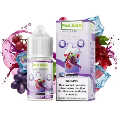 Pod Juice PJ5000 Salts | Cranberry Grape