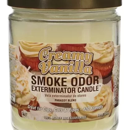 Smoke Odor Exterminator Candle – Creamy Vanilla