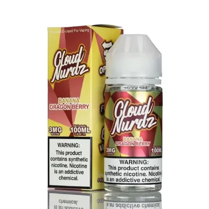 Cloud Nurdz E-Liquid - Banana Dragon Berry - 100ml - 6mg