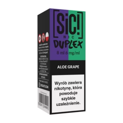 Liquid SIC! NIC 8ml 6mg Aloe Grape – Duplex