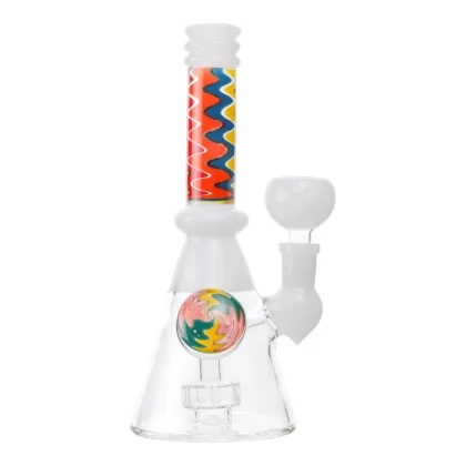 Wavy Train Beaker Bong – 8in - Ejuicewarehouse
