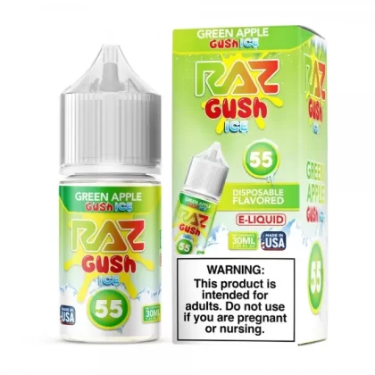 RAZ Green Apple Gush Ice Nixodine Salts 30ml