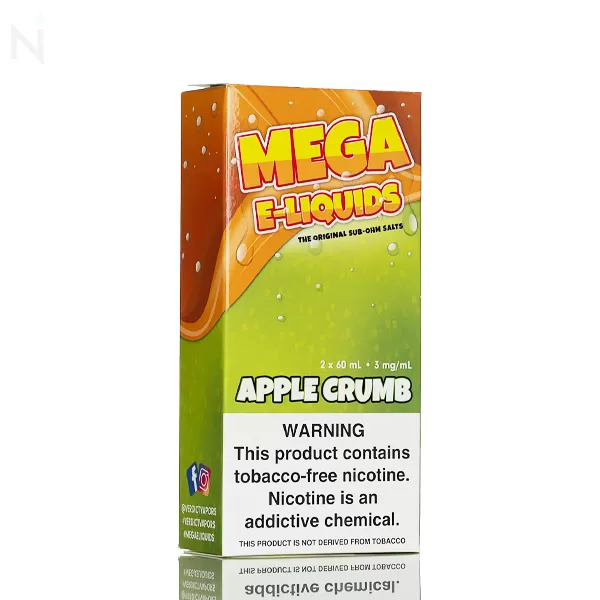 Mega E-Liquid - Apple Crumb - 120mL - 6mg - Image 3
