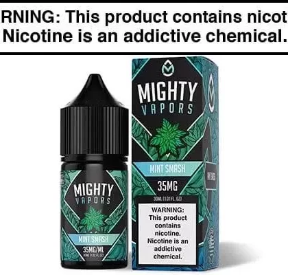 MINT SMASH BY MIGHTY VAPORS SALTS 30ML - Vapejuice