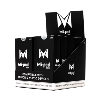 Mi-Pod Pro Replacement Pod – 10PK - Site#VAP~Color#Pro Black>Pro Red>Pro Pink>Pro Purple>Pro Orange>Pro Yellow>Pro Blue