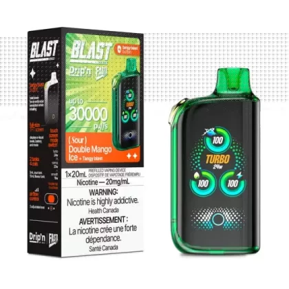 Drip’n by Envi x Fasta Blast 30K Disposable Sour Series – Double Mango Ice