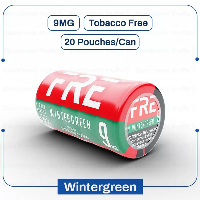 Buy FRE Wintergreen 9MG Nicotine Pouches | Electronicpuffs - Vape Store