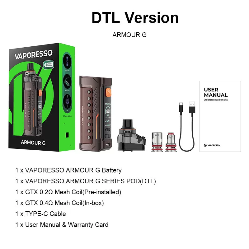 Vaporesso Armour G 80W Pod Mod Kit - Vapormo - Image 3