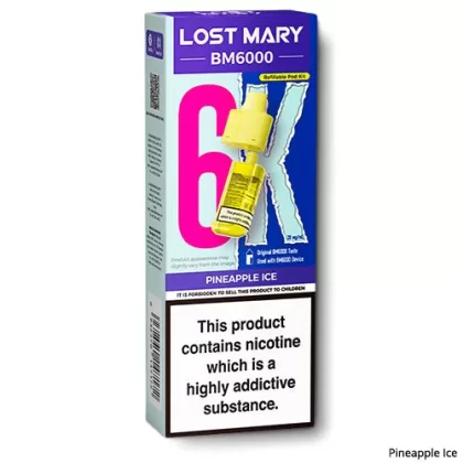 Pineapple Ice BM6000 Refill Pods by Lost Mary - 10 mg/ml