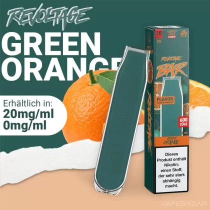 Revoltage Bar – Green Orange - Vapebazar