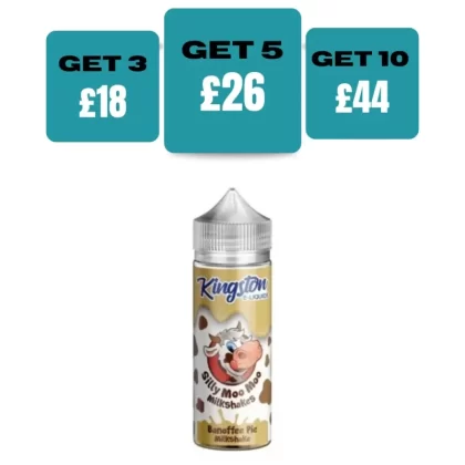 Kingston Silly Moo Moo Edition 100ML E-Liquid Shortfill - Banoffee Pie / No
