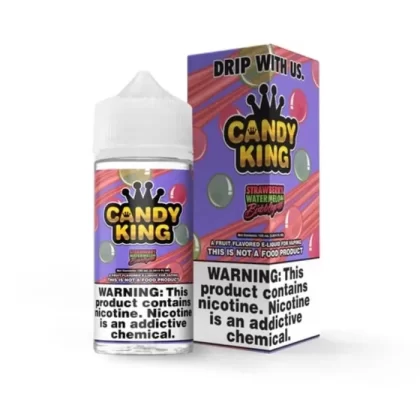 Candy King Strawberry Watermelon Bubblegum eJuice - Vape Product; Vape Product, Vape Product (F4E8EB)