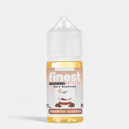Finest Signature Edition Salt – Tiramisu Custard 30mL - Vape Product, Vape Product