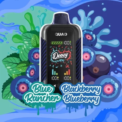 DOOZY QUAD Disposable Vape – Blue Rancher & Blackberry Blueberry