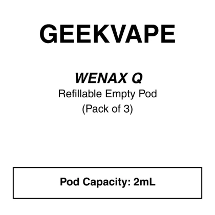 Geekvape – Q Replacement Pod (3 Pack) - 0.6 ohms, 0.8 ohms