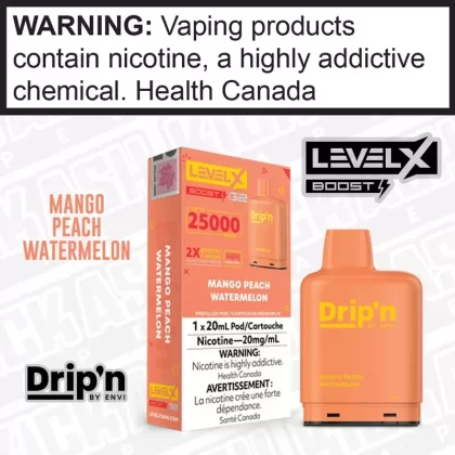 Mango Peach Watermelon by Drip’n LEVEL X BOOST PODS