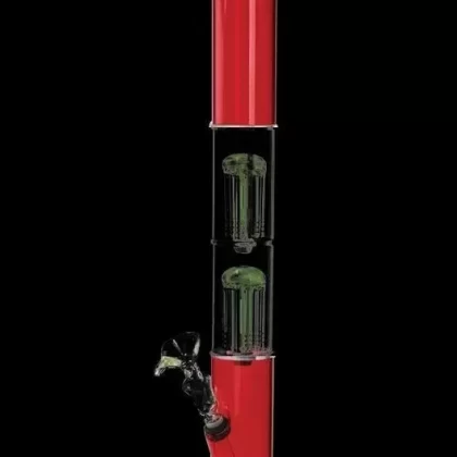 Acrylic Water Pipe with Dual Tree Percs - Ejuicewarehouse