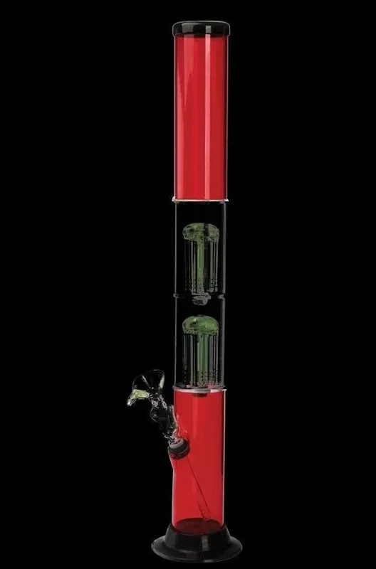 Acrylic Water Pipe with Dual Tree Percs - Ejuicewarehouse