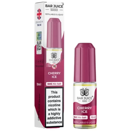 Cherry Ice Nic Salt E-Liquid by Bar Juice 5000 (10ml) - 5mg