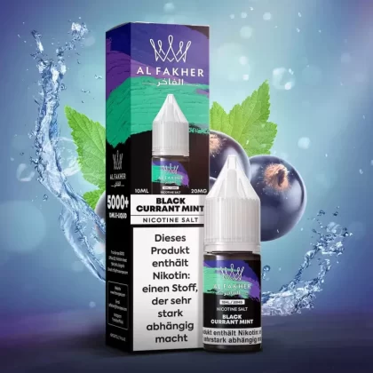Al Fakher Liquid – Blackcurrant Mint - 20mg/ml