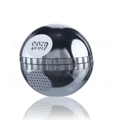 OOZE® Herb Grinder | 4 Piece Saturn Globe Chrome | 2″ / 50mm – Aluminum