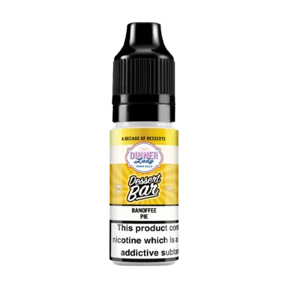 Banoffee Pie Nic Salt by Dinner Lady Dessert Bar Range - 10mg - Vape Product