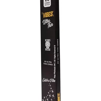 Vibes King Size Ultra Thin Pre Rolled Cones (20-Pack)