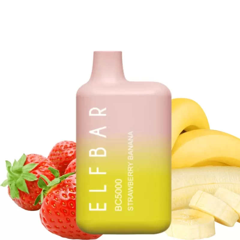 ELF BAR STRAWBERRY BANANA BC5000 DISPOSABLE POD - Vape Product, Vape Product