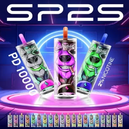 SP2S PD10000 PUFFS - Color#COLA ICE>CHOCOLATE CAKE>LYCHEE ICE>PINEAPPLEICE>PASSION FRUIT ORANGE GUAVA>BANANA ICE>STRAWBERRY MARSHMALLOW>PEACH MANGO>MINT>TRIPLEMANGO