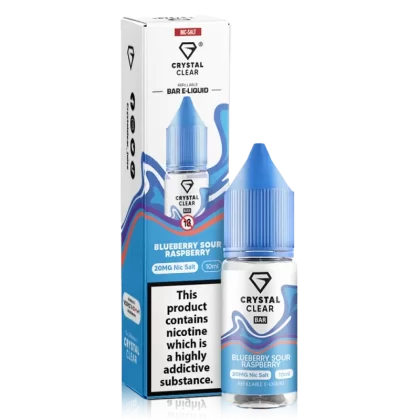 Blueberry Sour Raspberry Nic Salt by Crystal Clear Bar Salts