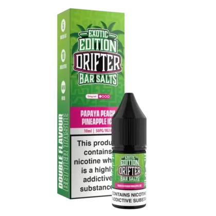 Drifter Bar Salts Exotic Edition Papaya Peach Pineapple Ice Nic Salt