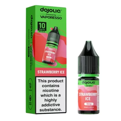Strawberry Ice Nic Salt E-Liquid by Dojoliq (10ml) - 10mg