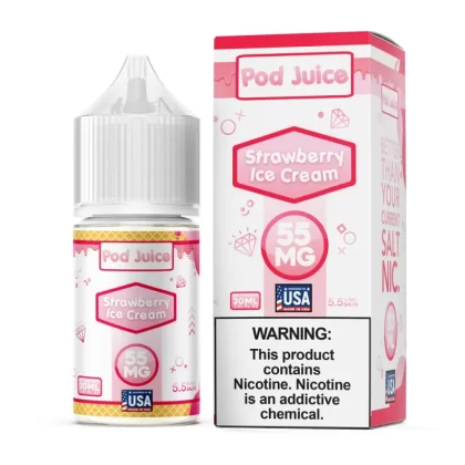 Pod Juice - Strawberry Ice Cream - 30ML E-Liquid