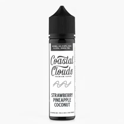 Coastal Clouds Strawberry Pineapple Coco 60mL Ejuice 70%VG - Motivapeaustralia