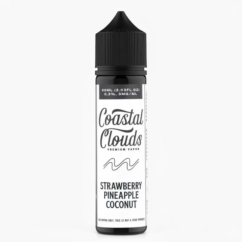 Coastal Clouds Strawberry Pineapple Coco 60mL Ejuice 70%VG - Motivapeaustralia