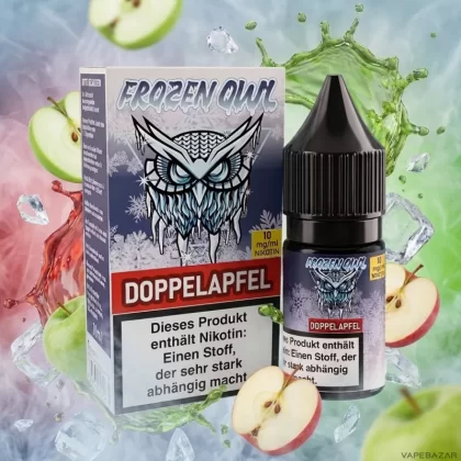 Frozen OWL Nikotinsalz Liquid – Doppelapfel - Vapebazar