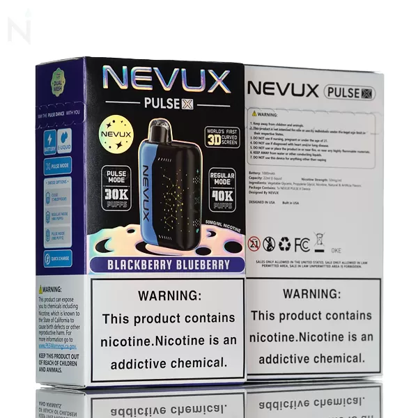 NEVUX Pulse X 40K Disposable Vape - Pink & Blue - Image 3