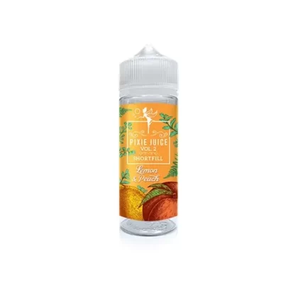 Lemon & Peach 100ml Shortfill e-Liquid by Pixie Juice Vol.2